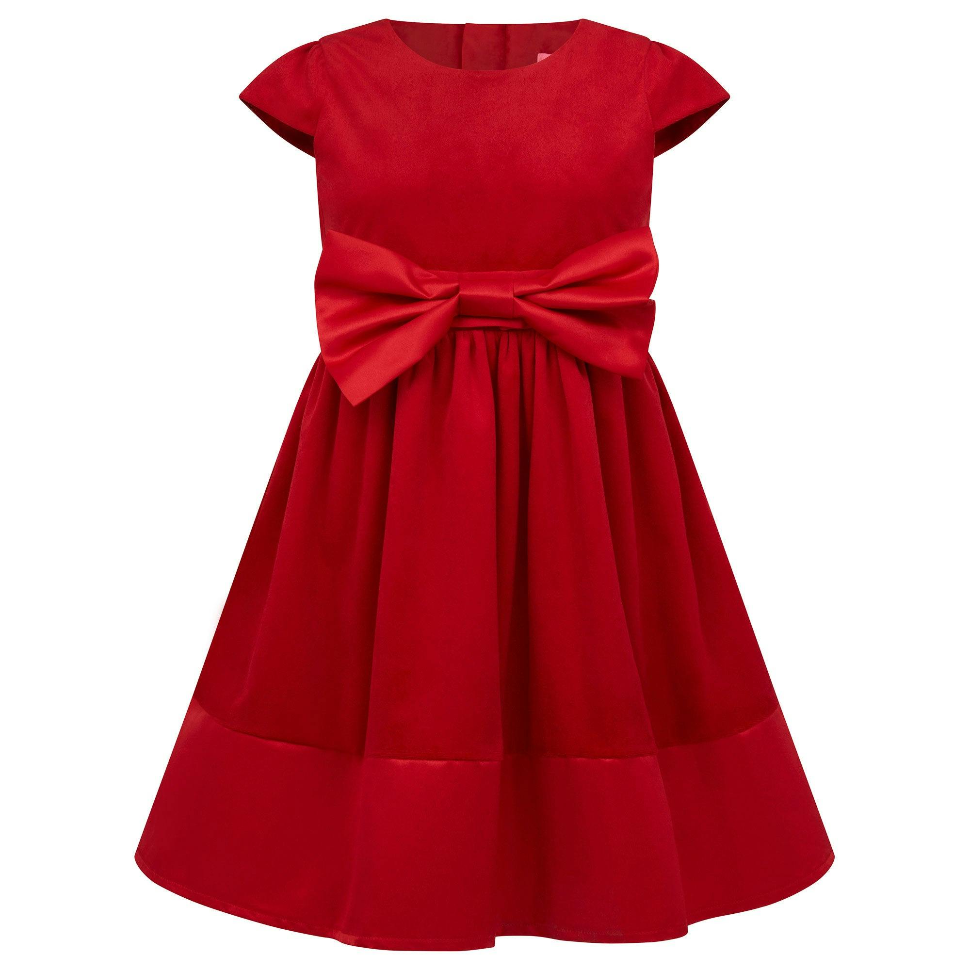 Florence Velvet & Satin Bow Party Dress