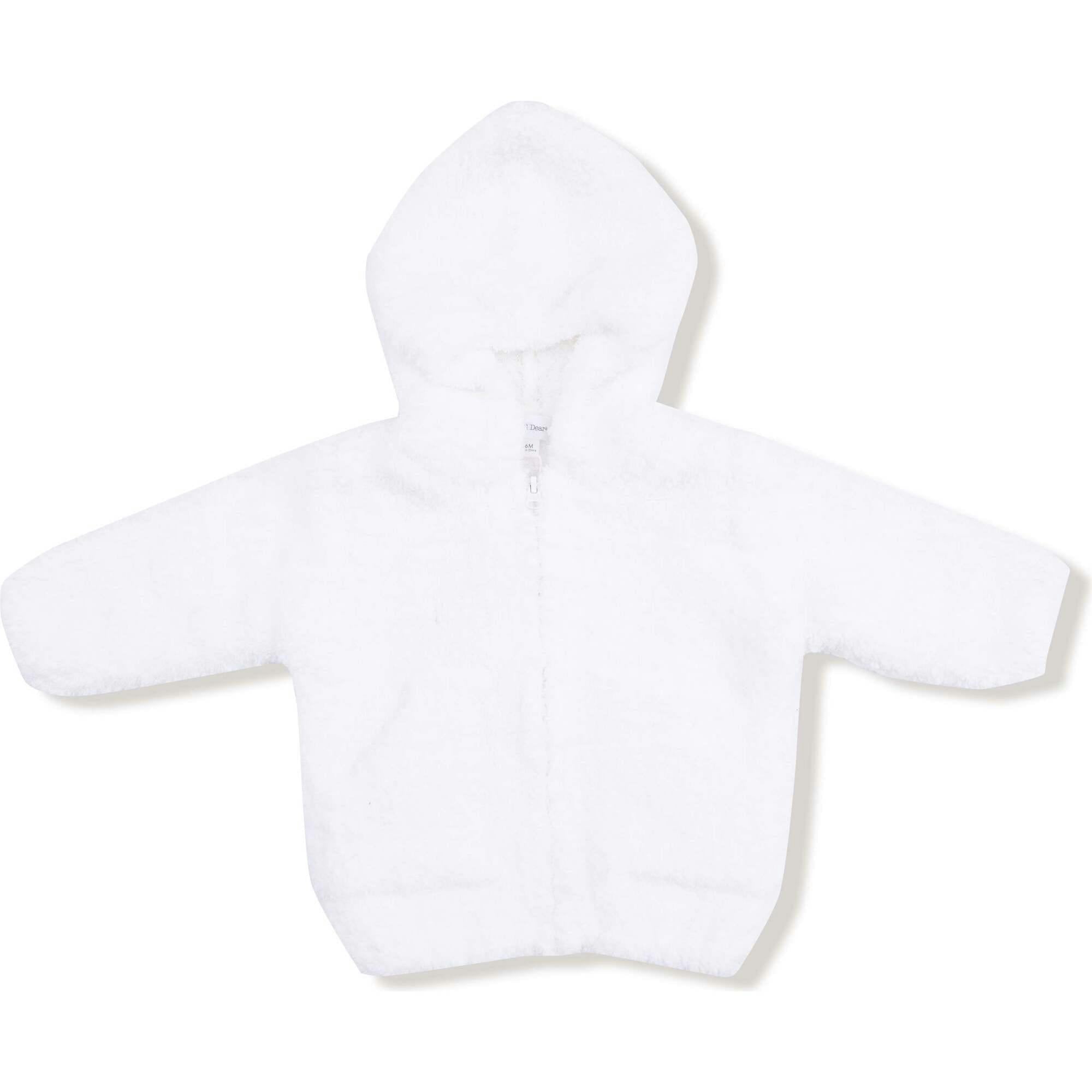 Chenille - Grey & Ivory Stripe Hooded Jacket