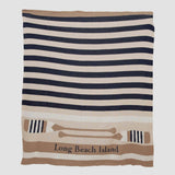 Custom Personalized Sustainable Knit Throw Blanket - Oar