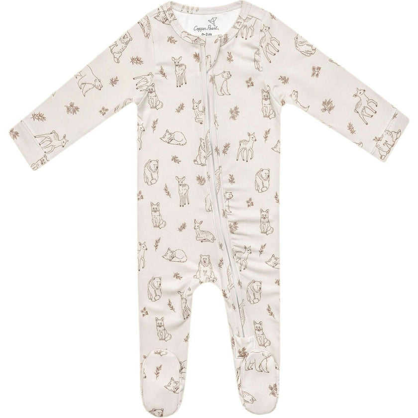 Zip-up Footie, Prints