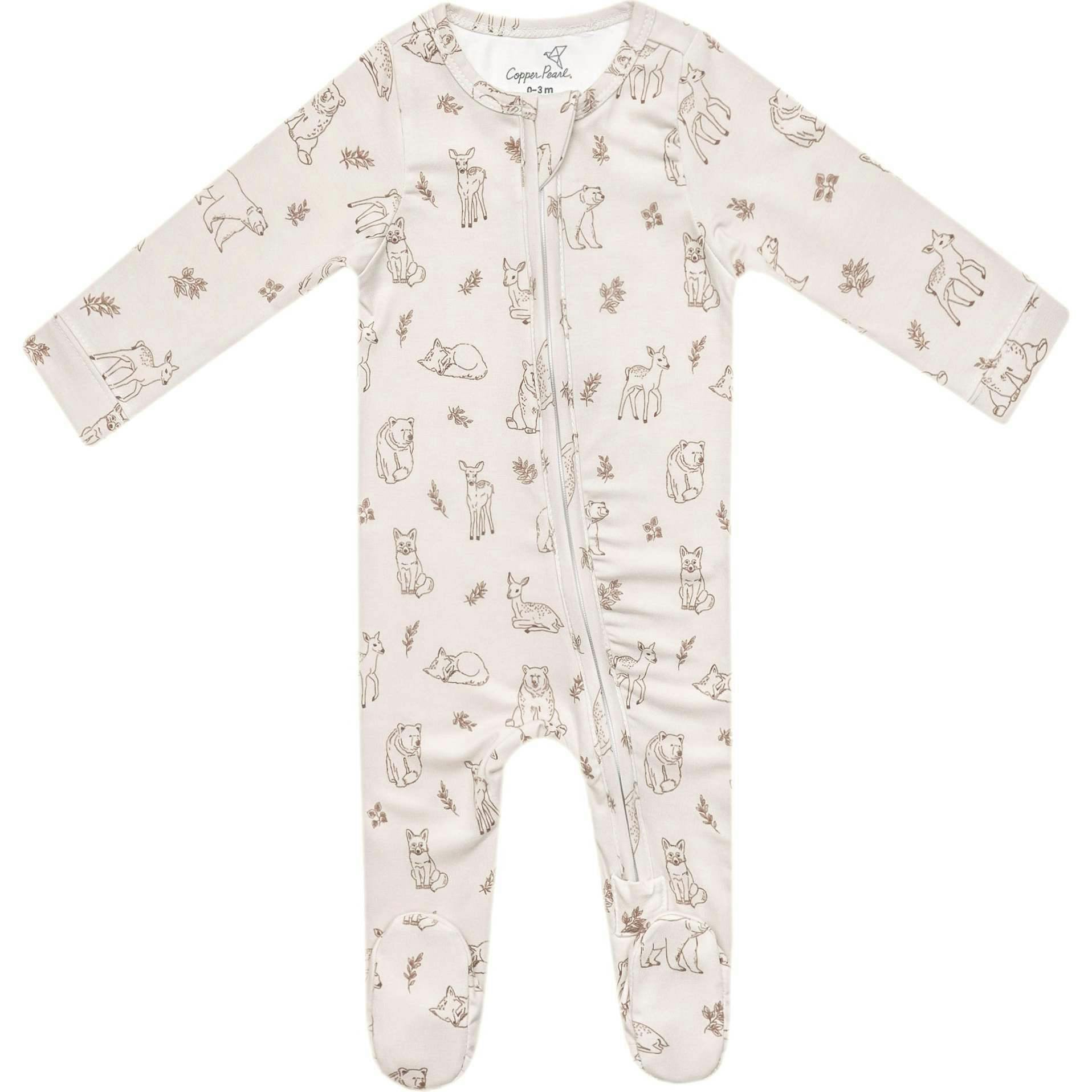 Zip-up Footie, Prints