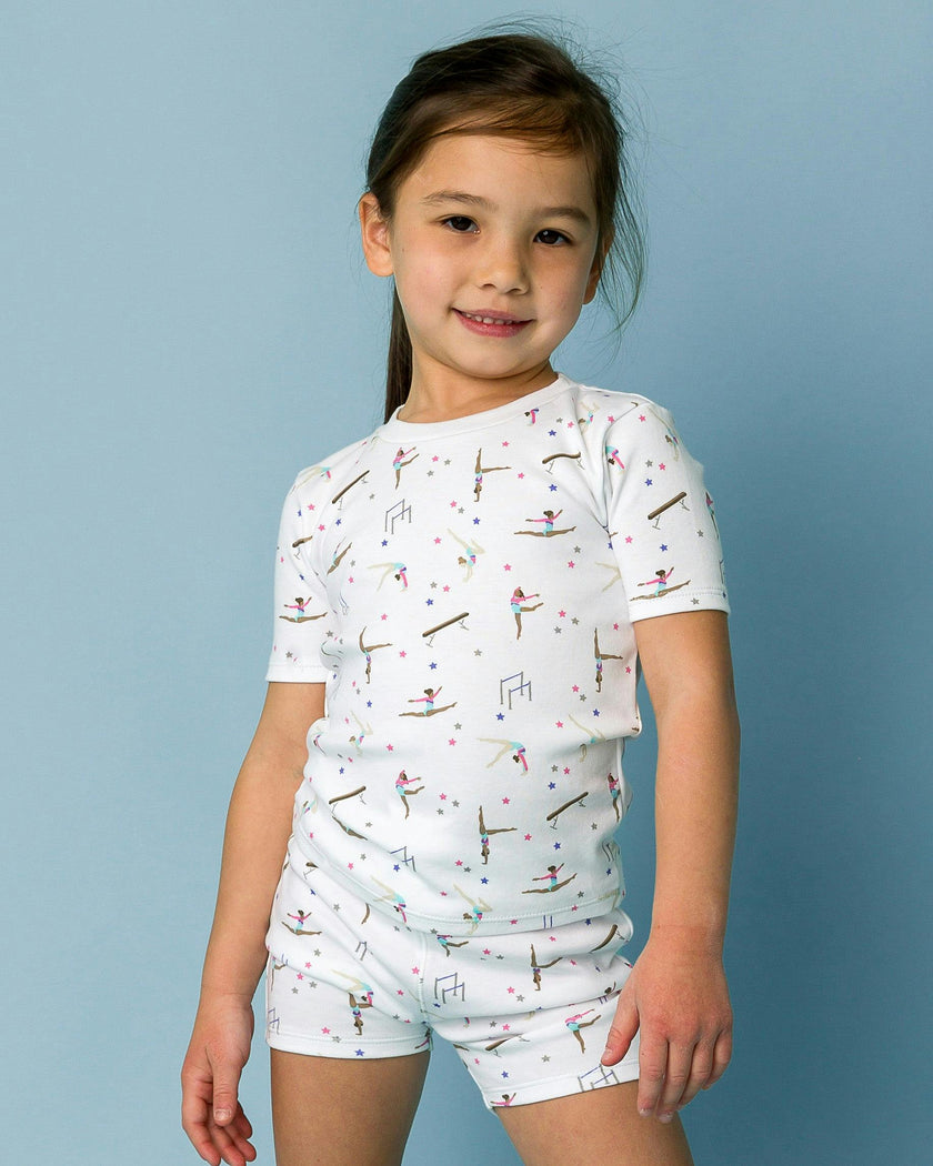 The Organic Short Sleeve Pajama Set [Gymnastics]