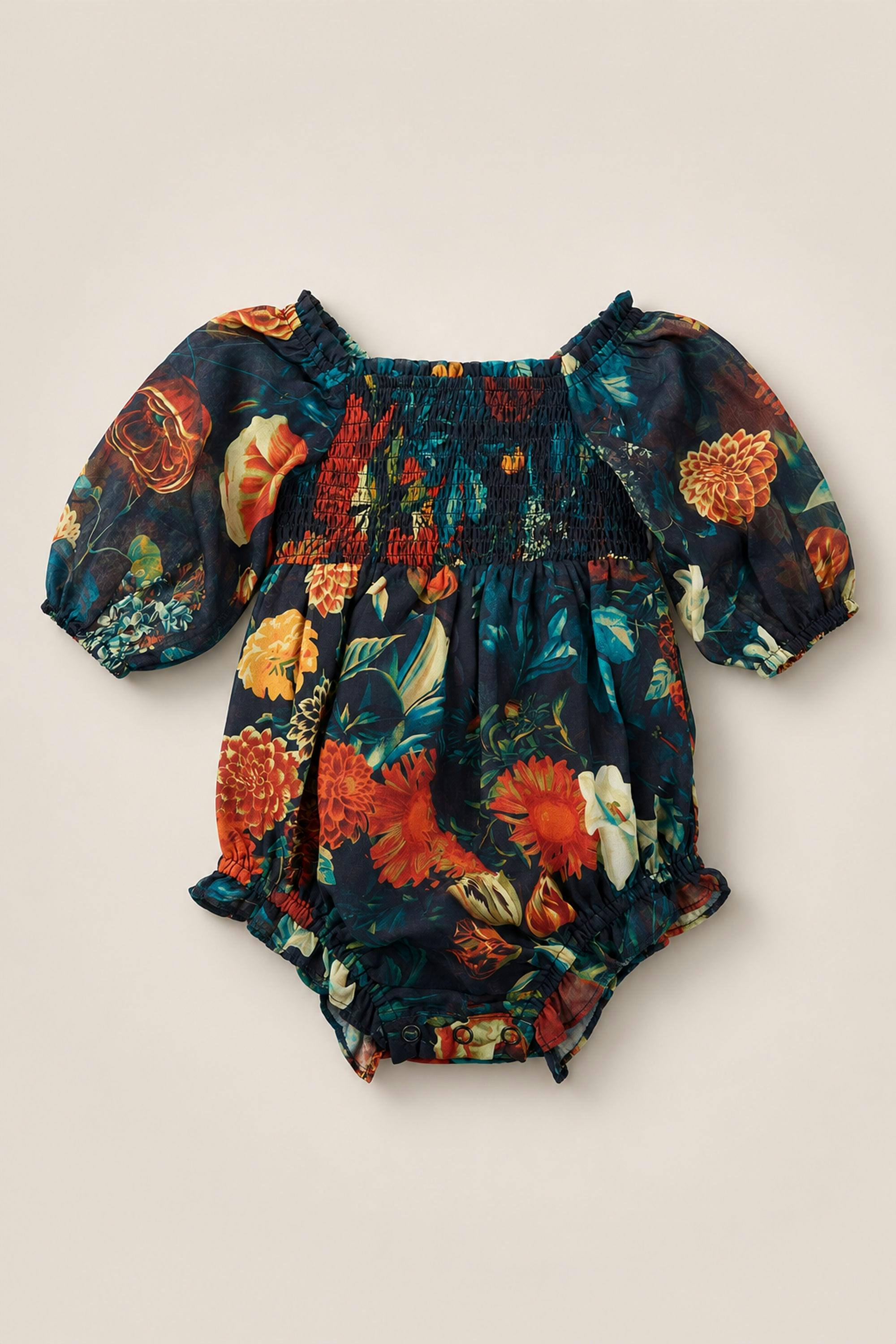 Baby Madeline Romper in Imogen Moody Floral