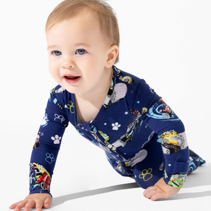 PAW Patrol: The Mighty Movie - Mighty Vehicles Bamboo Convertible Footie