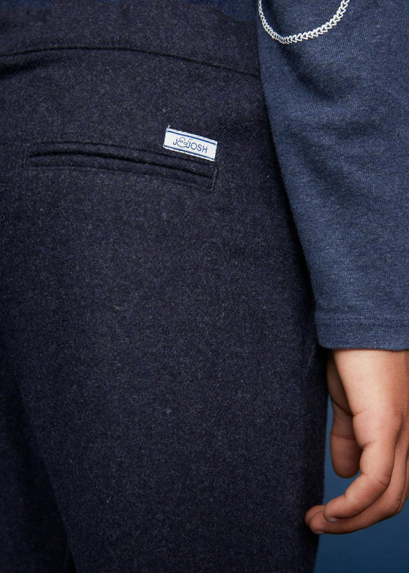 The Navy Flannel Jogger Trousers