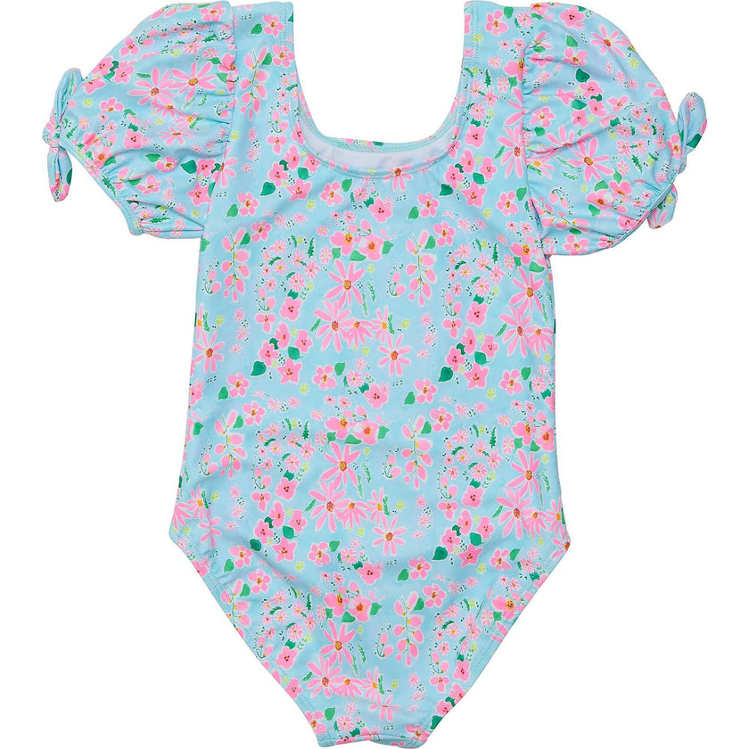 Daisy Chain Puff Sleeve Surf Suit
