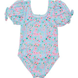 Daisy Chain Puff Sleeve Surf Suit
