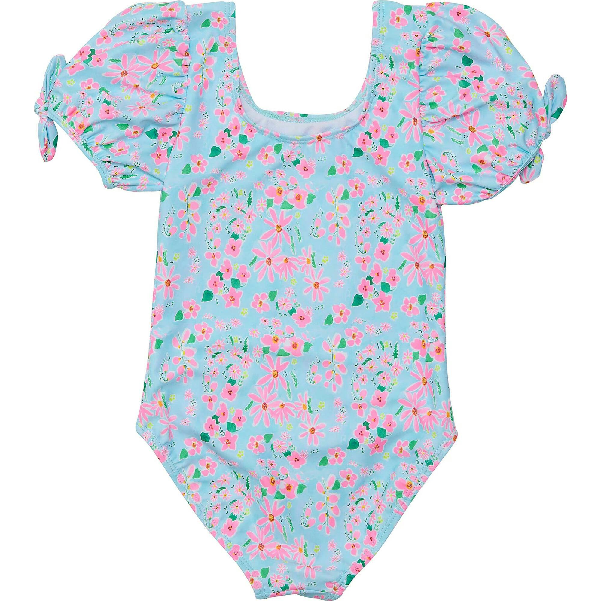 Daisy Chain Puff Sleeve Surf Suit