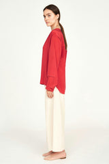 Dakota Blouse in Red