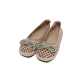 Peach Sparkle Bow Ballet Flat