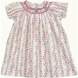 Baby Dress Cherry Hand-Smocked Roses Farandole, Florals