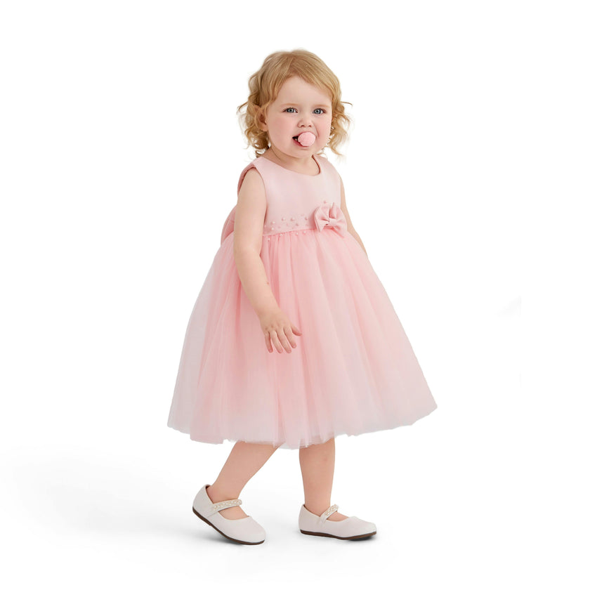 Pink Oravelle Lace Petal Gown