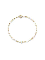 Classique Birthstone Paperclip Bracelet