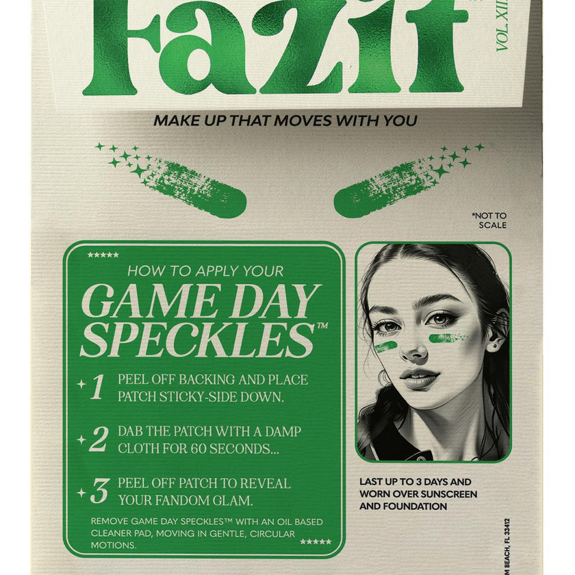 Green Game Day Speckles