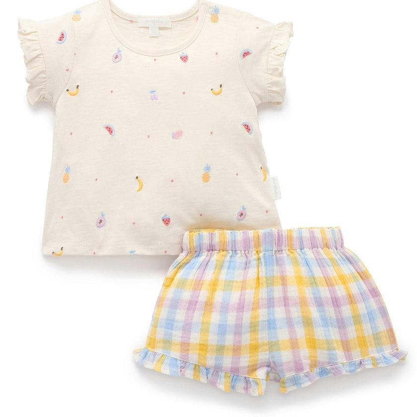 Fruity Set Lila Check