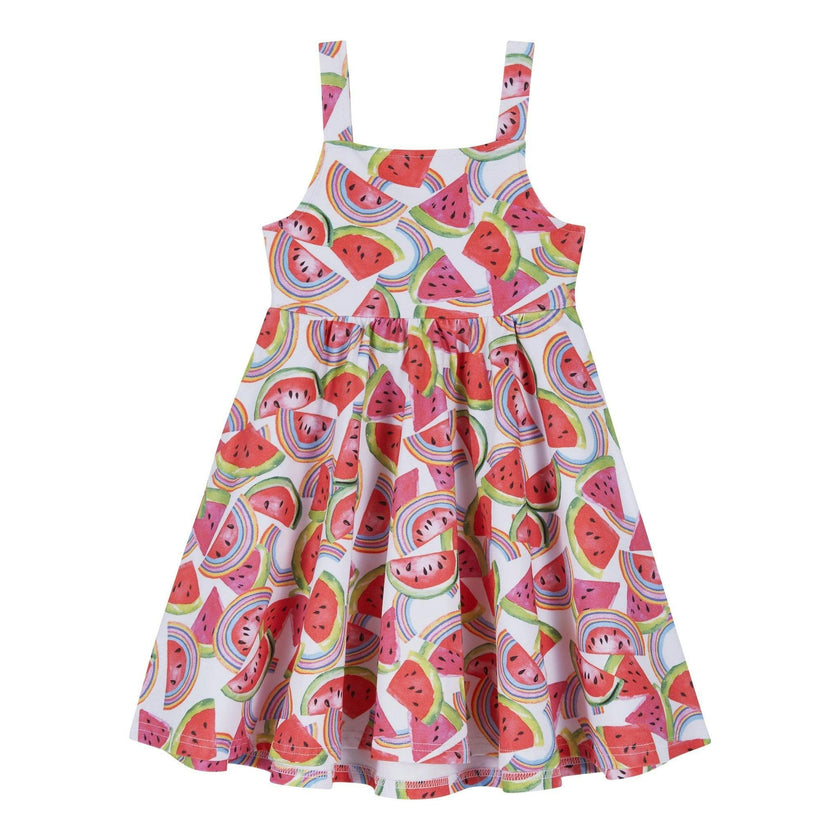 Girls All Jersey Dress | Watermelon & Rainbows