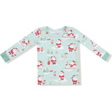 Golfing Santa and Elves - Long Sleeve Loungewear Set