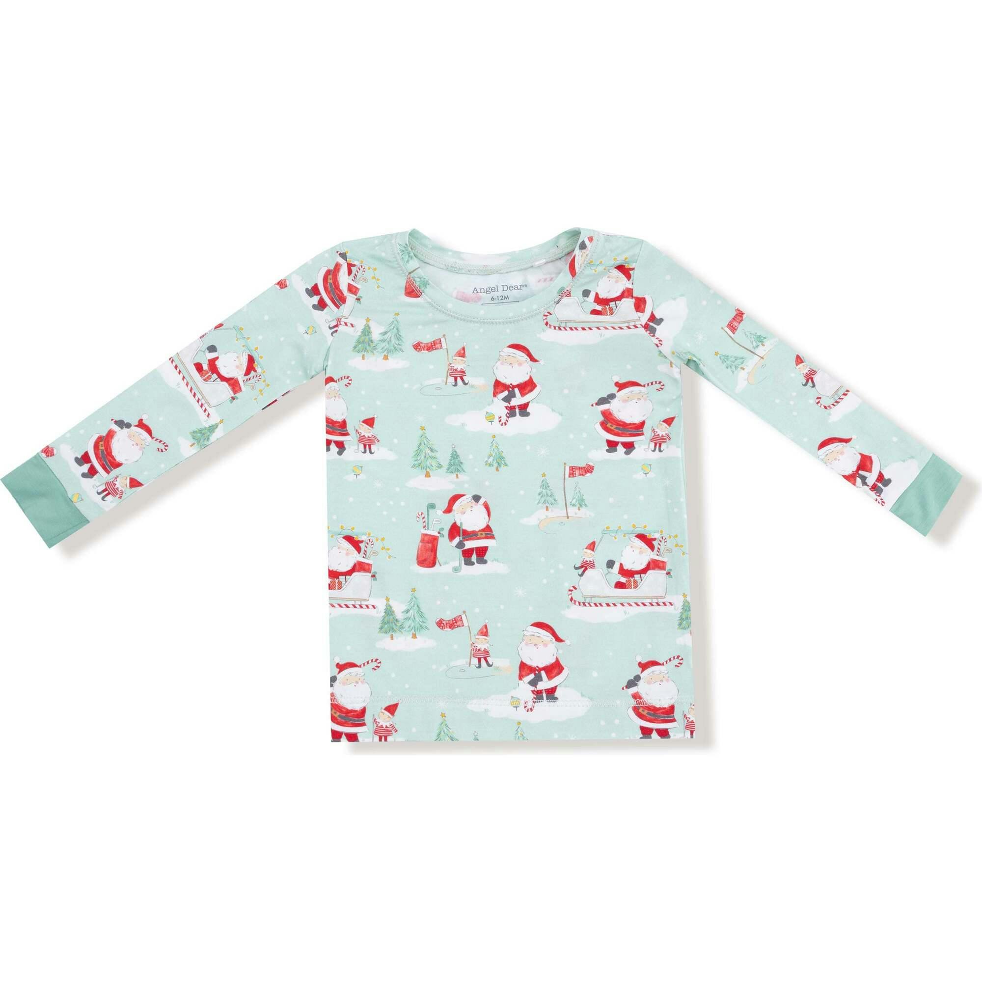 Golfing Santa and Elves - Long Sleeve Loungewear Set