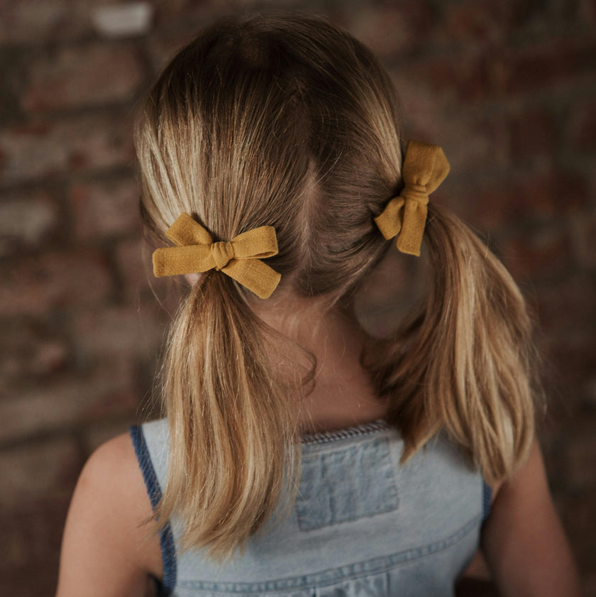 Skinny Ribbon Pigtail Bows