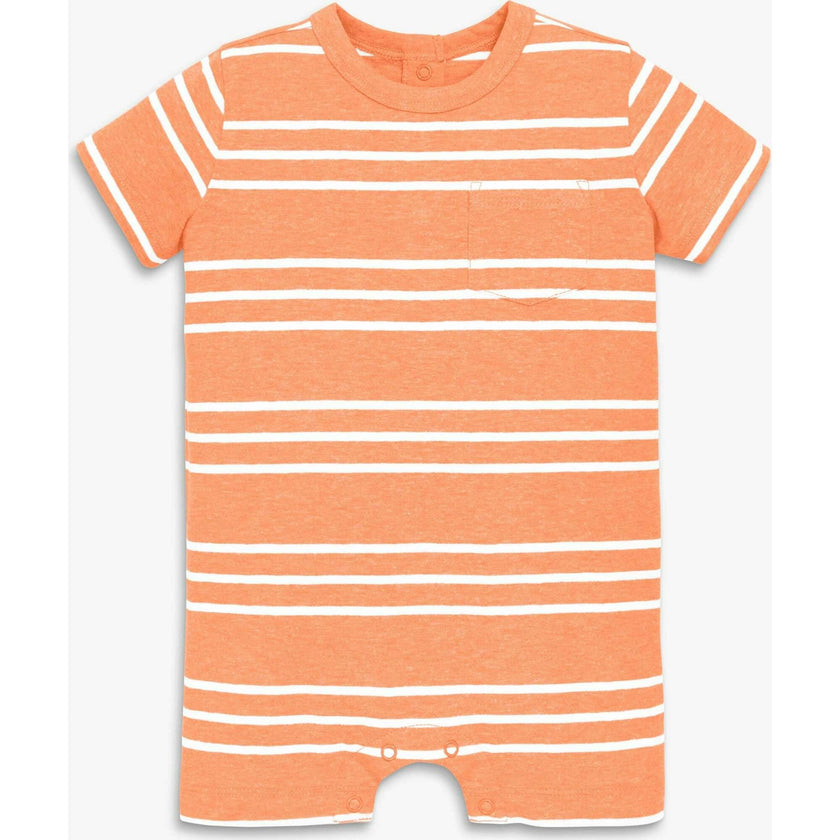 Baby heathered pocket shortie in stripe