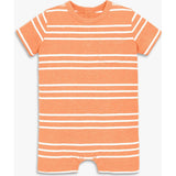 Baby heathered pocket shortie in stripe