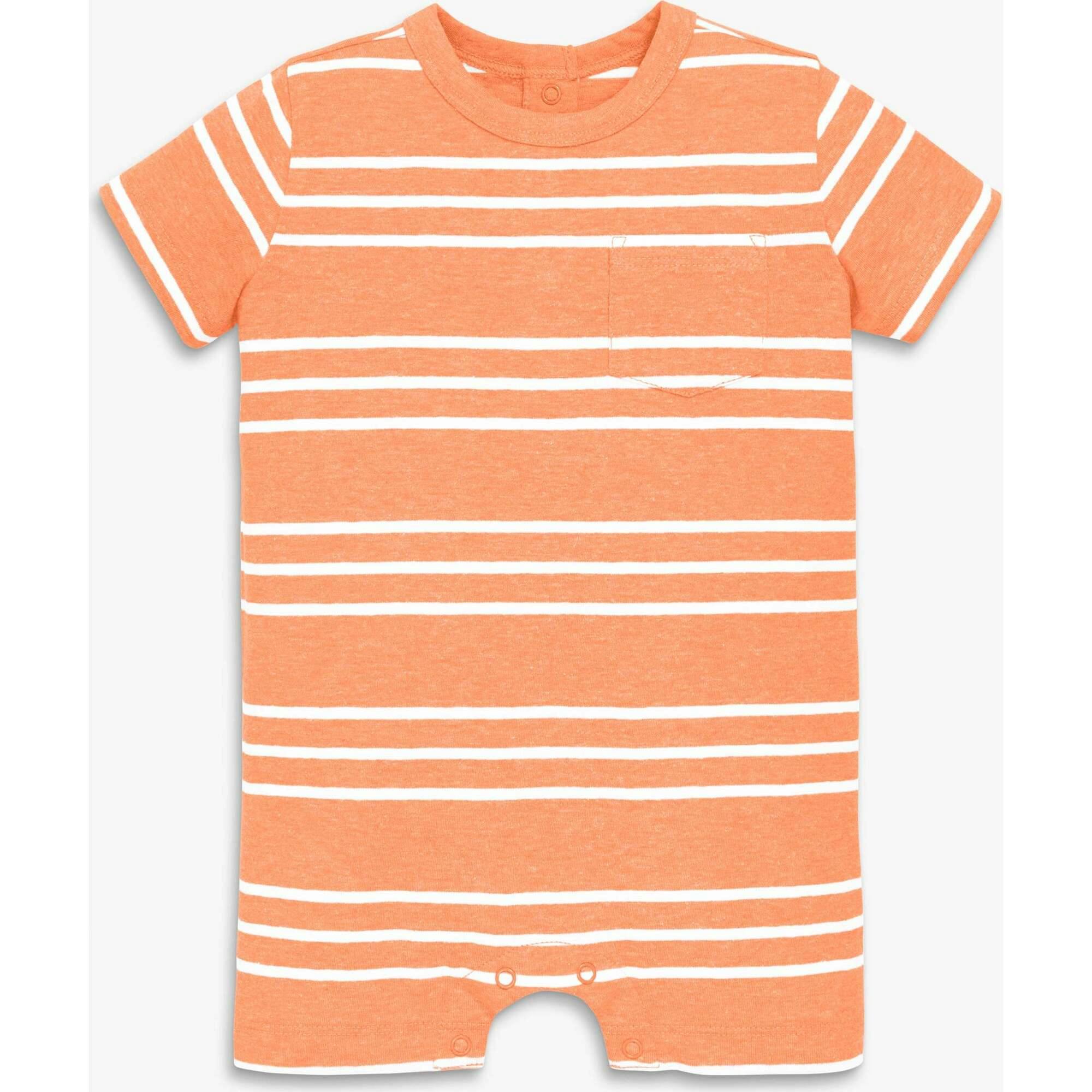 Baby heathered pocket shortie in stripe
