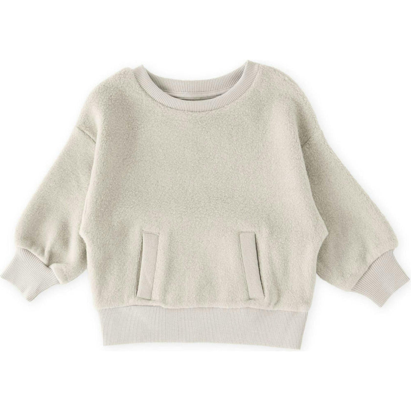 Teddy Fleece Dropped Shoulder Sweatshirt