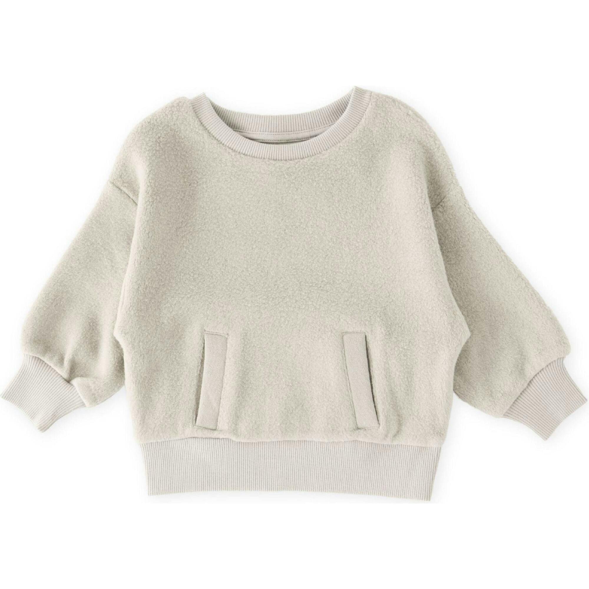 Teddy Fleece Dropped Shoulder Sweatshirt