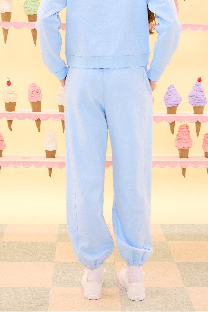 Casey Jogger Sweatpants in Light Blue
