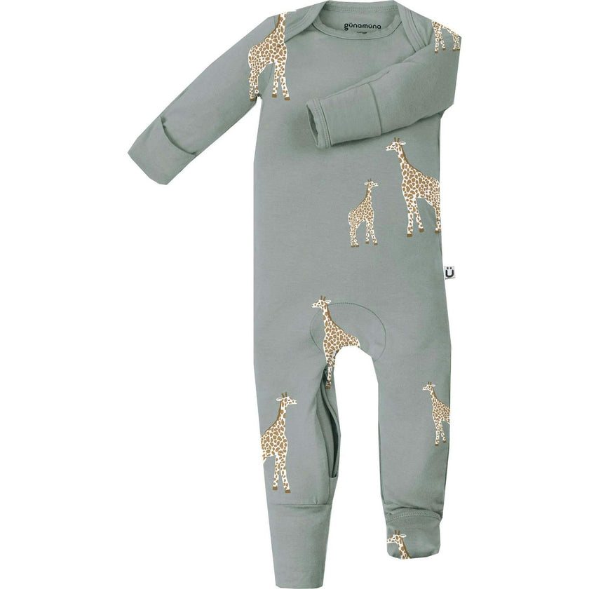 DiaperZip Convertible Footie Pajamas, Green