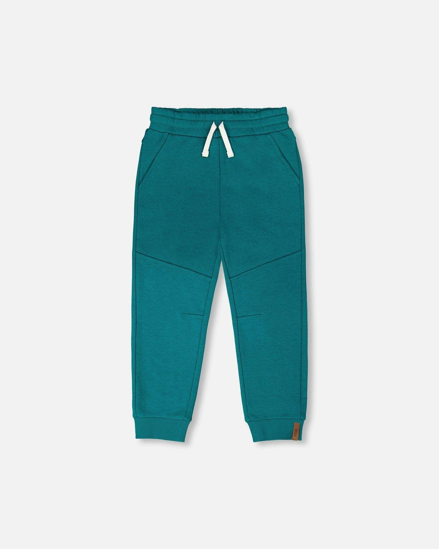 French Terry Sweatpants With Cross Seams