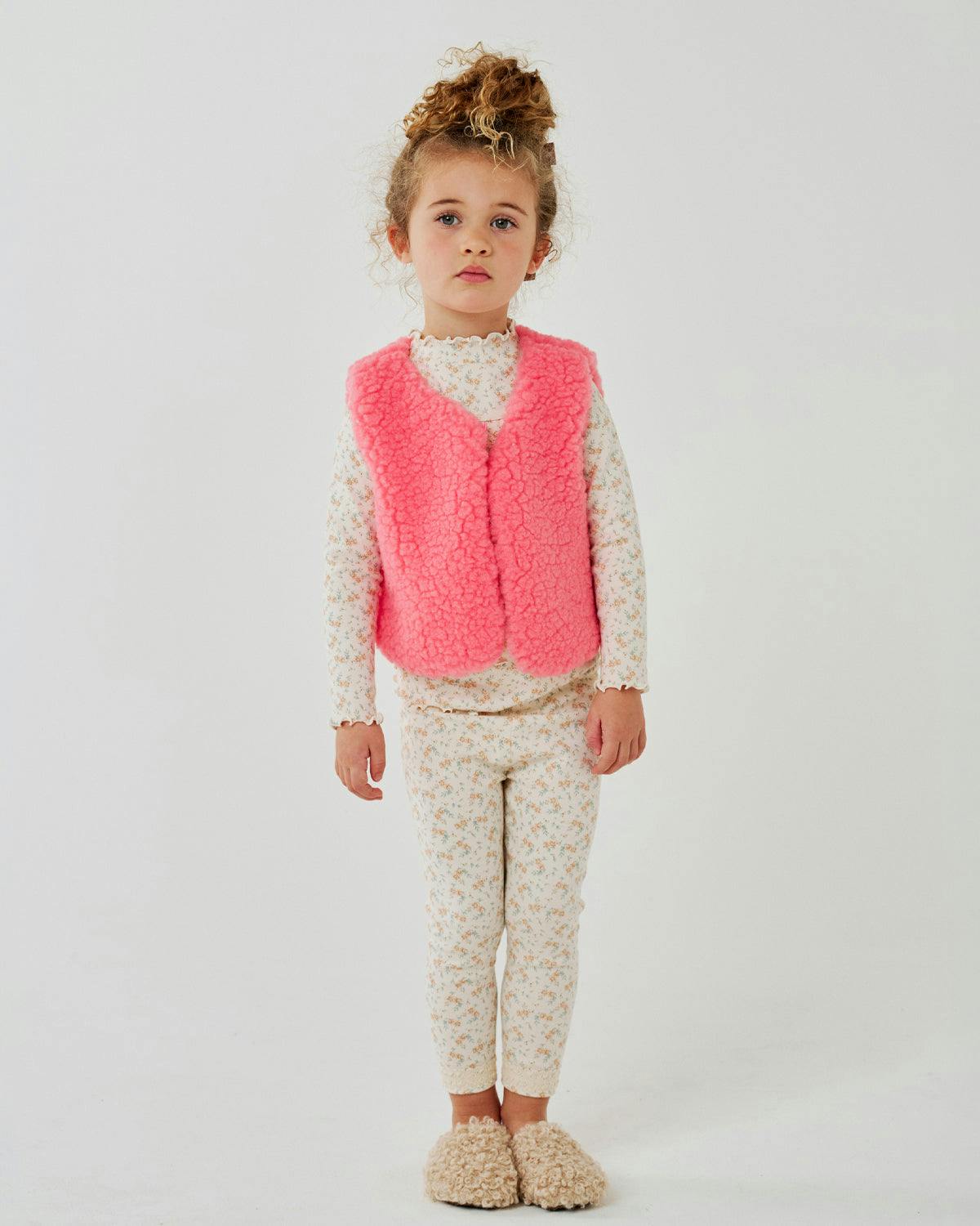 Nari Flower Teddy Vest