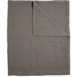 Cotton Muslin Quilted Throw - Mocha