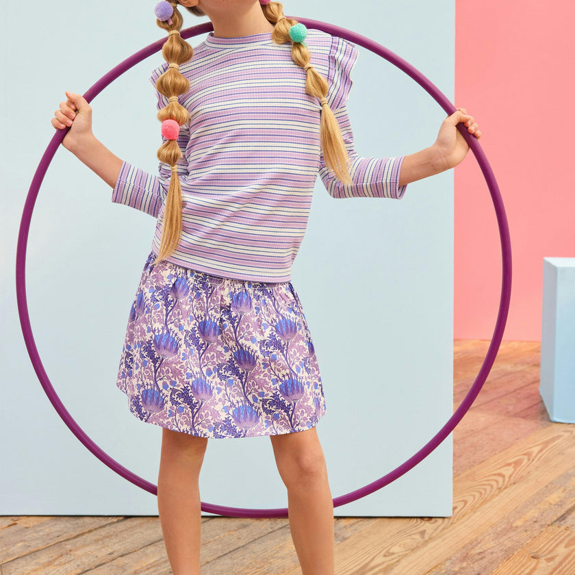 Ruched Circle Skirt