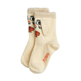 MINI RODINI Rabbit Ear Socks - Off-White