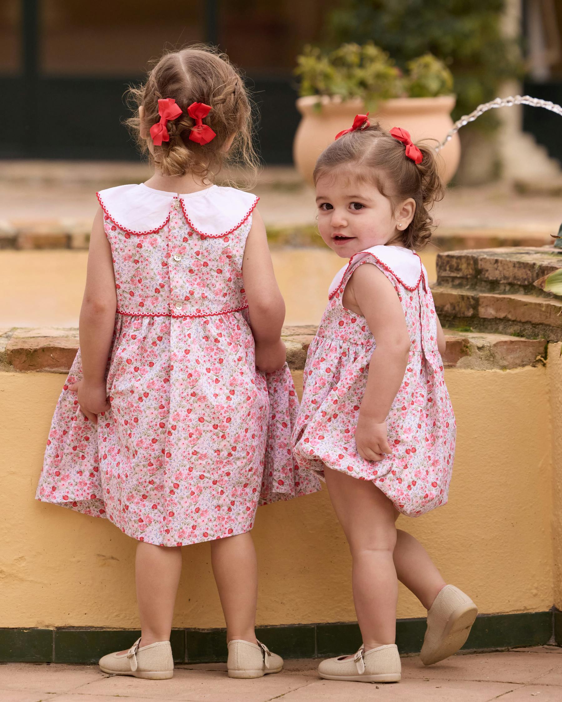 Laura Romper Strawberry Print