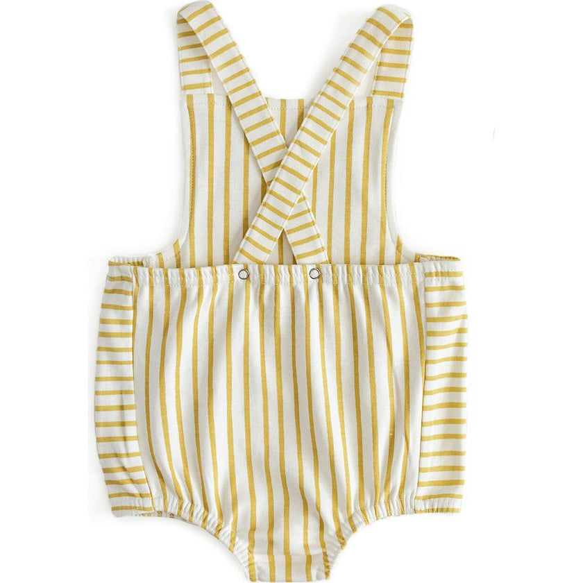 Criss-Cross Overall One-Piece, Yellow