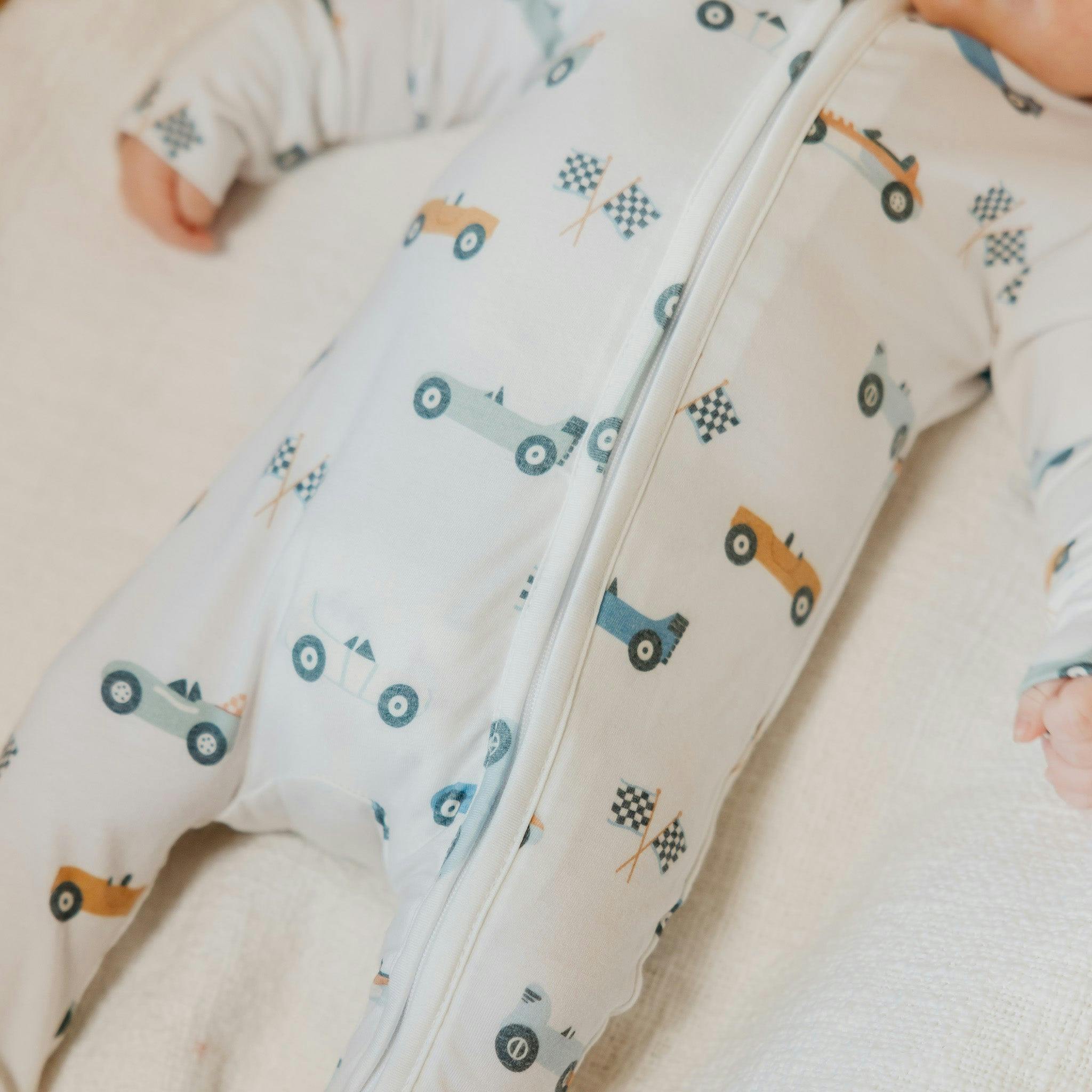 Convertible Zip-Up Footie Pajama - Speedster