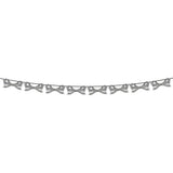 Black & White Stripy Bow Garland