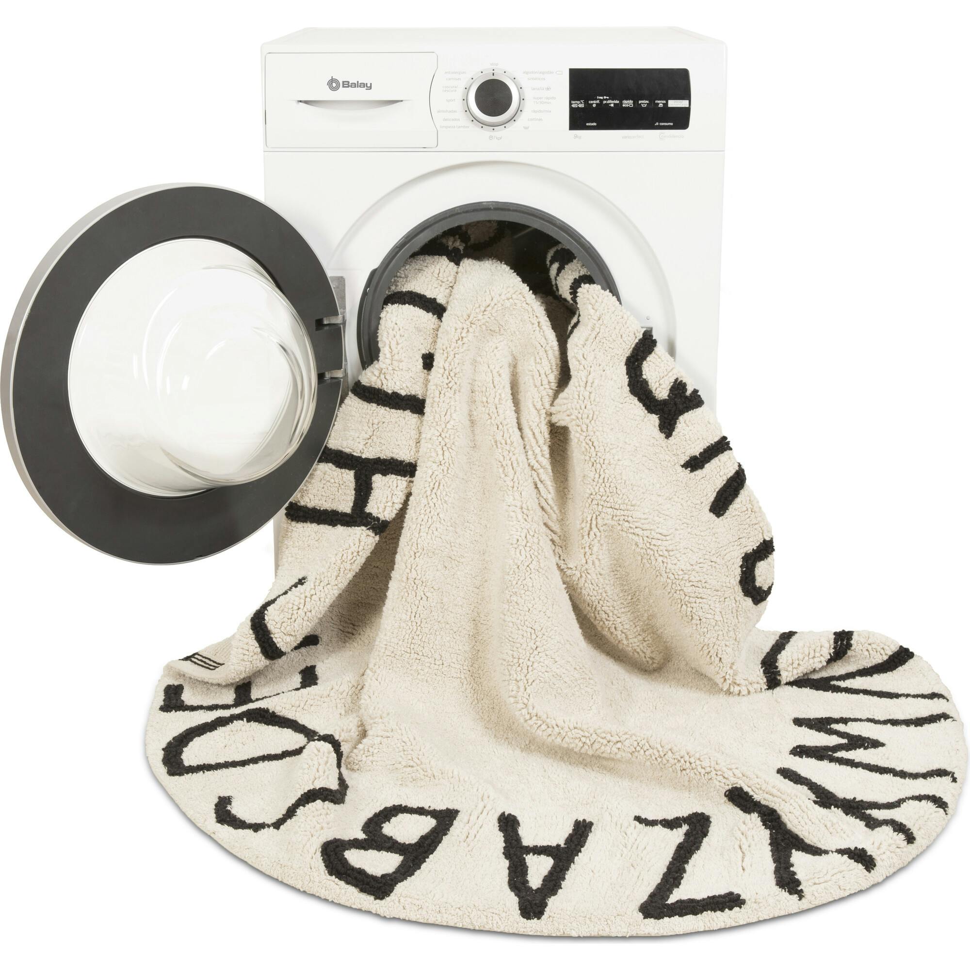 ABC Round Washable Rug