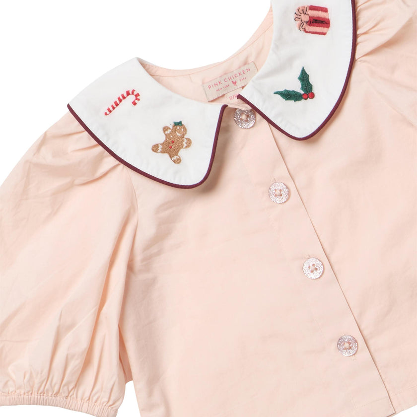 Baby Girls Noelle 2PC Set - Gingerbread Houses