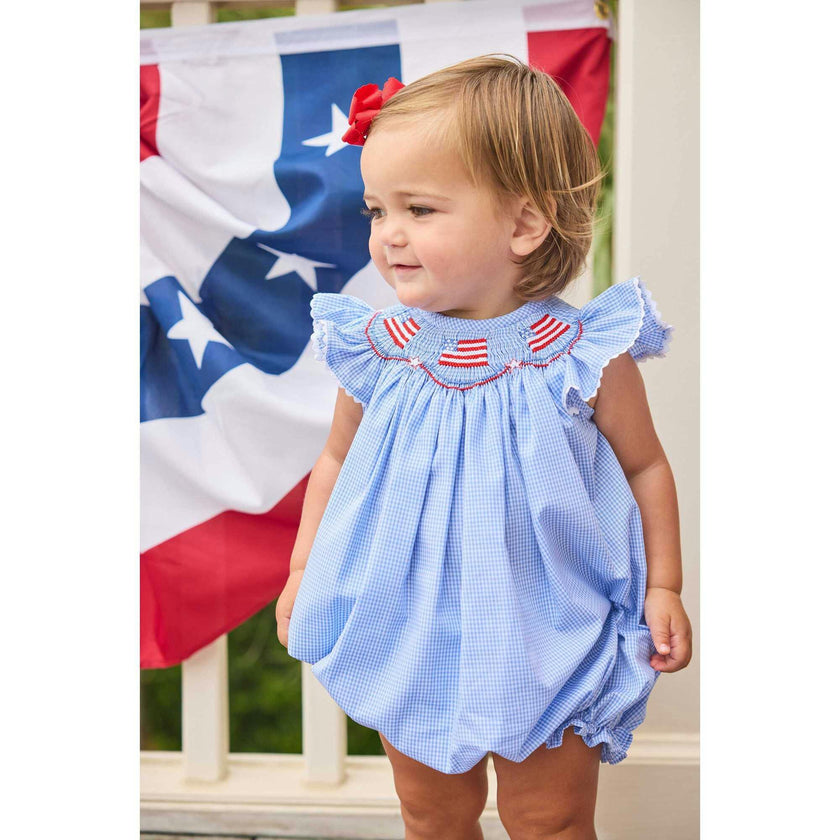 Smocked Bishop Bubble - Flags