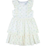Printed Floral Dress With Ruffles