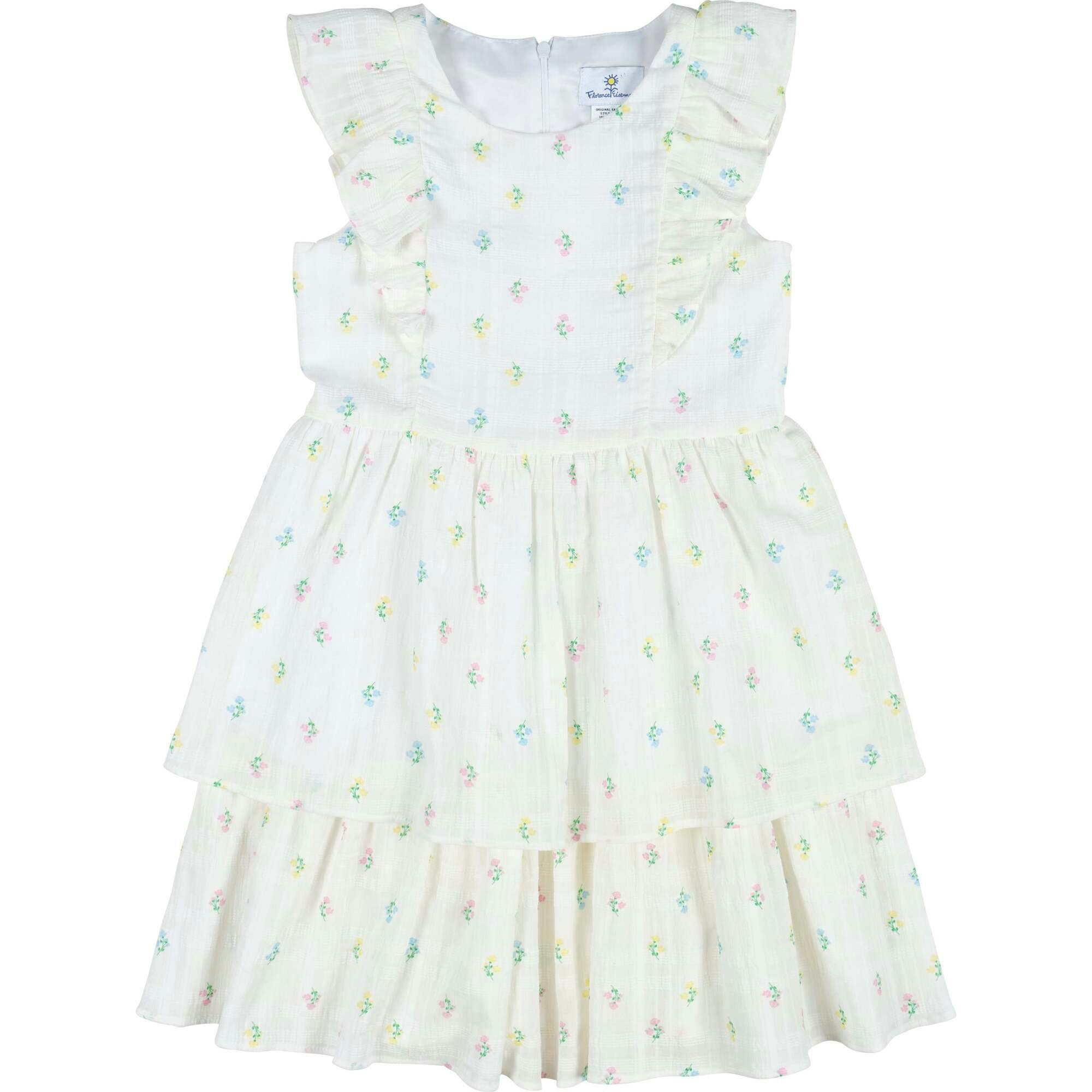 Printed Floral Dress With Ruffles