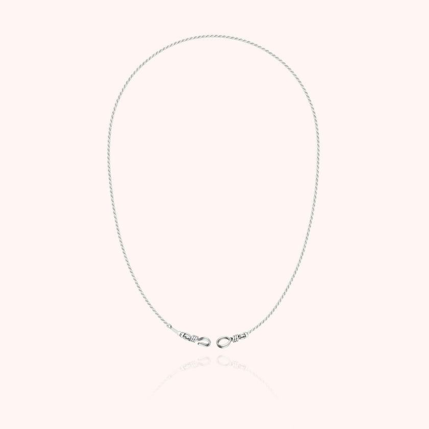 Rope Chain Necklace, 925 Sterling Silver