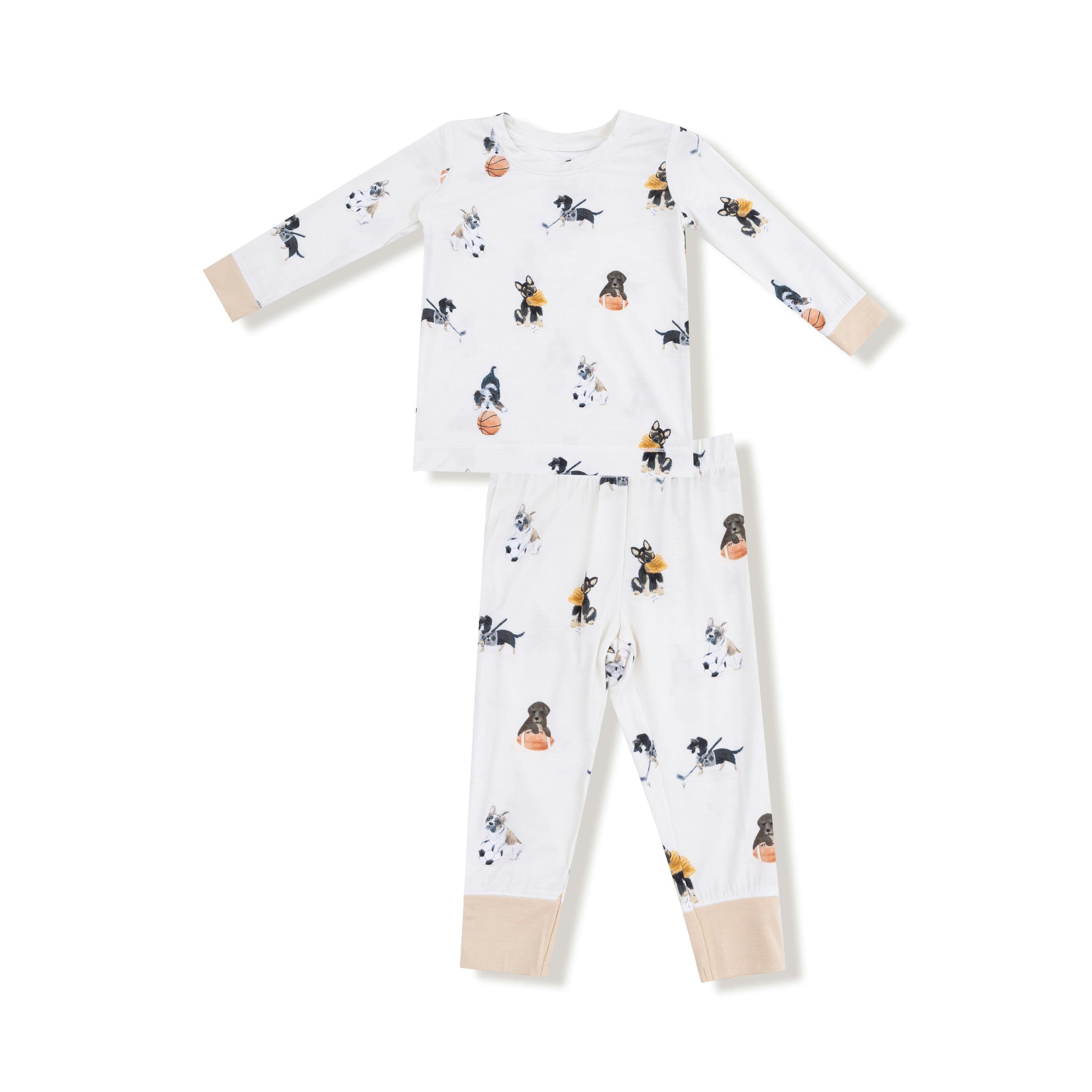 Sporty Puppies - Long Sleeve Loungewear Set