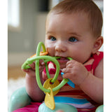 Green Toys: Twist Teether - Pastel Baby Ring & Shapes