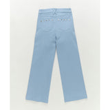 Girls Twill Stud Pant in Cloud Blue