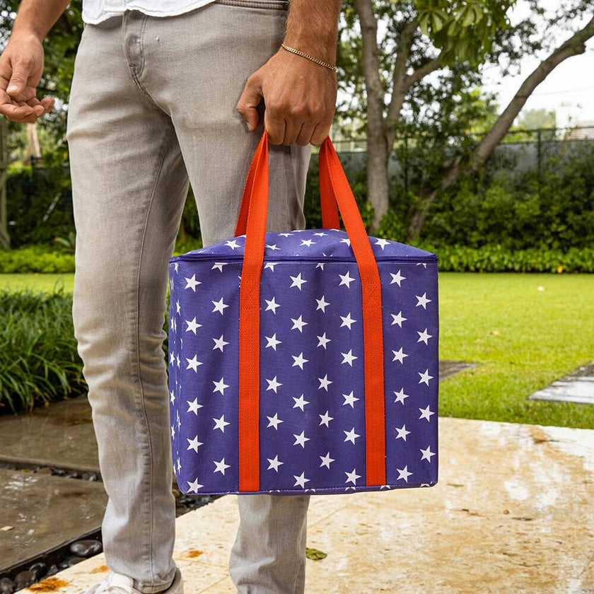 YardCandy Stars & Stripes Jumbo Wooden Tumbling Tower
