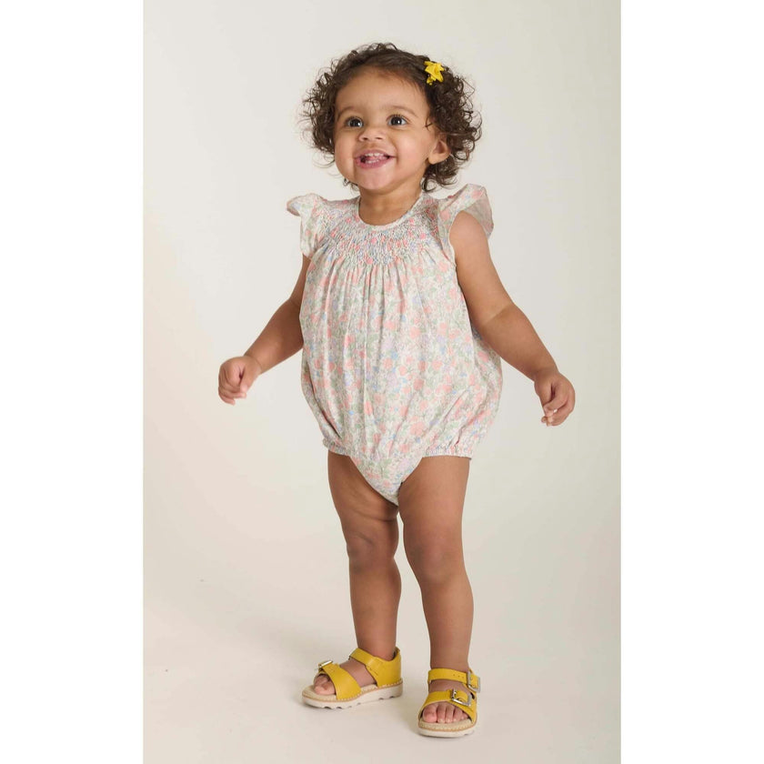 Hand-Smocked Baby Bubble - Delphine